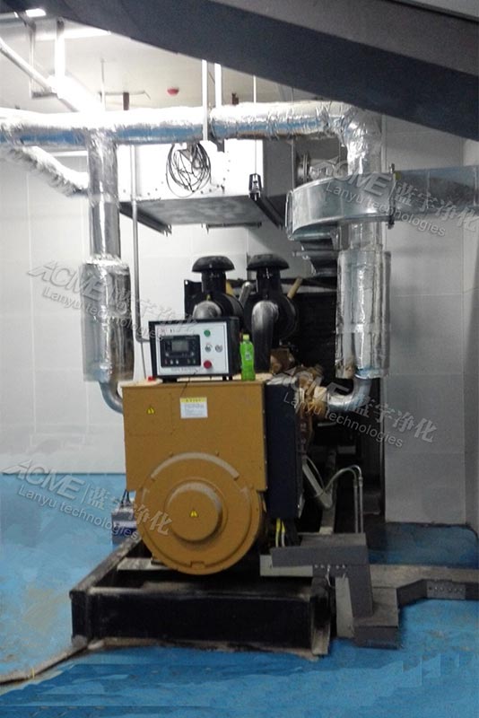 萬純柴油發(fā)電機組尾氣凈化設(shè)備安裝運行